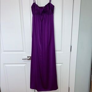 BCBG Elegant Purple Satin Dress